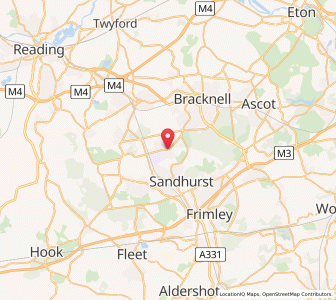 Map of Crowthorne, EnglandEngland
