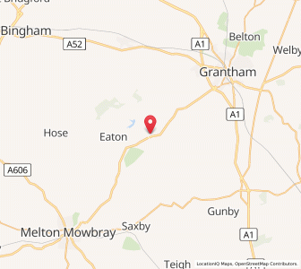 Map of Croxton Kerrial, EnglandEngland