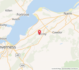 Map of Croy, ScotlandScotland