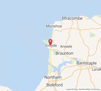 Map of Croyde, EnglandEngland