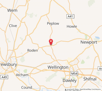 Map of Crudgington, EnglandEngland