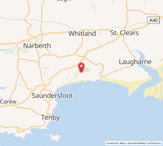 Map of Crunwear, WalesWales