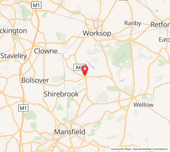 Map of Cuckney, EnglandEngland