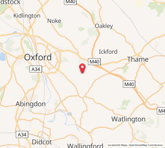 Map of Cuddesdon, EnglandEngland