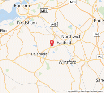 Map of Cuddington, EnglandEngland