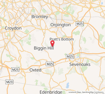 Map of Cudham, EnglandEngland