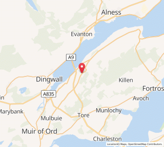 Map of Culbokie, ScotlandScotland