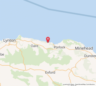 Map of Culbone, EnglandEngland