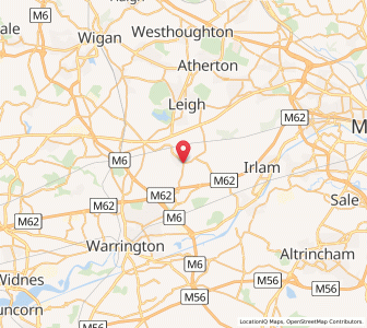 Map of Culcheth, EnglandEngland