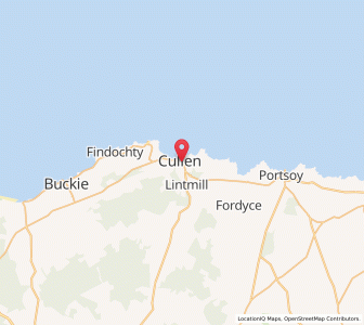 Map of Cullen, ScotlandScotland