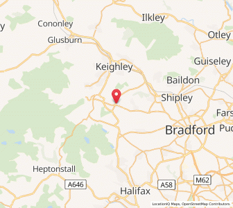 Map of Cullingworth, EnglandEngland