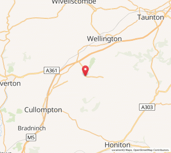 Map of Culmstock, EnglandEngland