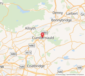 Map of Cumbernauld, ScotlandScotland