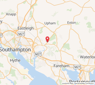 Map of Curdridge, EnglandEngland