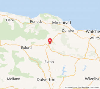 Map of Cutcombe, EnglandEngland