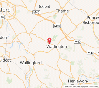 Map of Cuxham, EnglandEngland