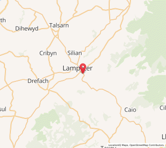 Map of Cwmann, WalesWales