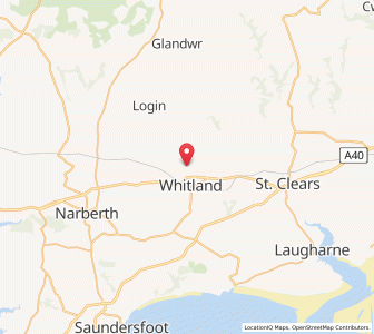 Map of Cwmfelin Boeth, WalesWales