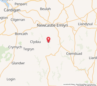 Map of Cwmorgan, WalesWales