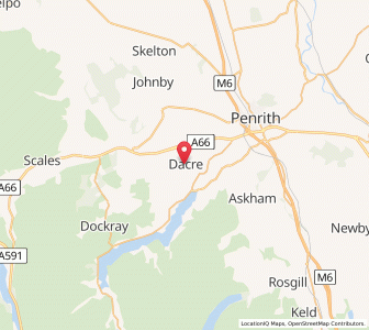 Map of Dacre, EnglandEngland