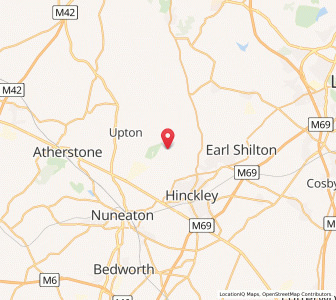 Map of Dadlington, EnglandEngland