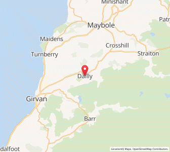 Map of Dailly, ScotlandScotland