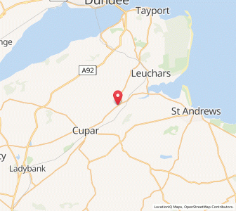 Map of Dairsie, ScotlandScotland