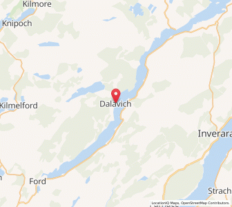 Map of Dalavich, ScotlandScotland
