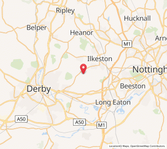 Map of Dale Abbey, EnglandEngland