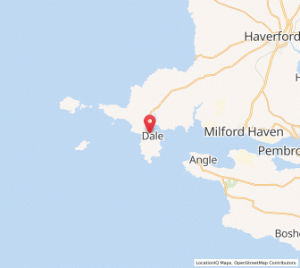 Map of Dale, WalesWales