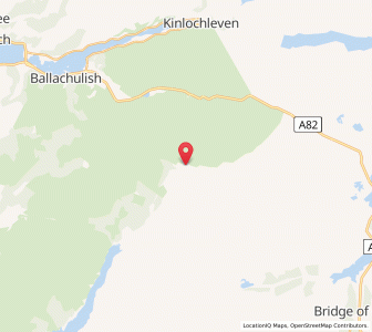 Map of Dalness, ScotlandScotland