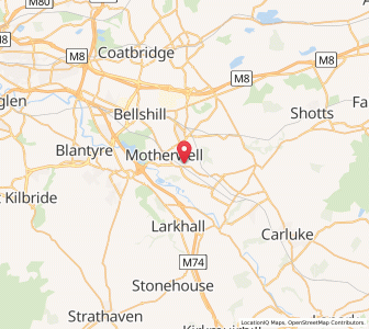 Map of Dalziel, ScotlandScotland