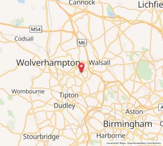 Map of Darlaston, EnglandEngland