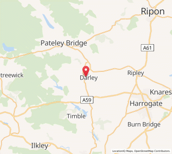 Map of Darley, EnglandEngland