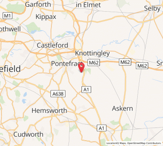 Map of Darrington, EnglandEngland