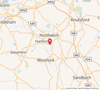Map of Davenham, EnglandEngland