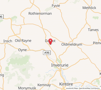 Map of Daviot, ScotlandScotland