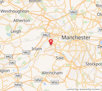 Map of Davyhulme, EnglandEngland