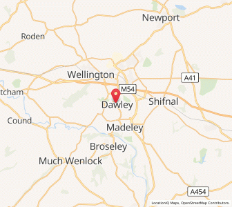 Map of Dawley, EnglandEngland