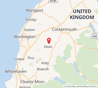 Map of Dean, EnglandEngland