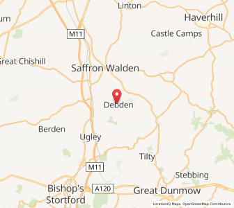 Map of Debden, EnglandEngland