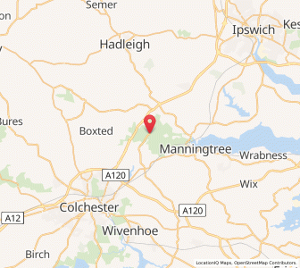 Map of Dedham, EnglandEngland