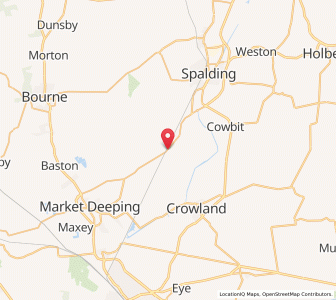 Map of Deeping Saint Nicholas, EnglandEngland