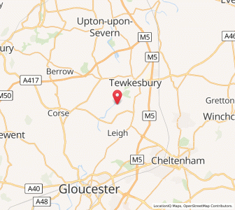 Map of Deerhurst, EnglandEngland