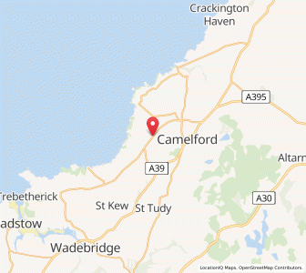 Map of Delabole, EnglandEngland