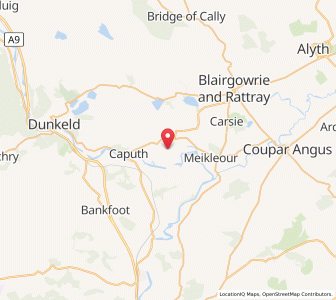 Map of Delvine, ScotlandScotland