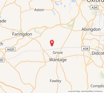 Map of Denchworth, EnglandEngland