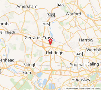 Map of Denham, EnglandEngland