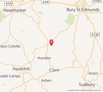 Map of Denston, EnglandEngland