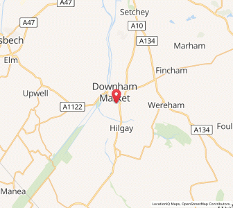 Map of Denver, EnglandEngland